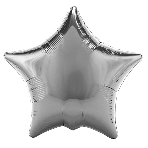 GLOBO METALICO 18' ESTRELLA PLATEADO X1 UNI - 1