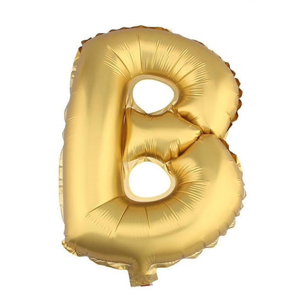GLOBO METALICO 26 DORADO LETRA B X1 UNI - 1