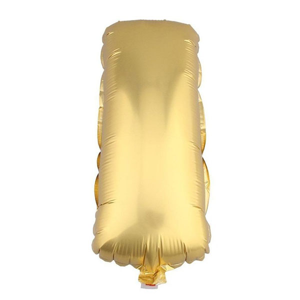 GLOBO METALICO 26 DORADO LETRA I X1 UNI - 1