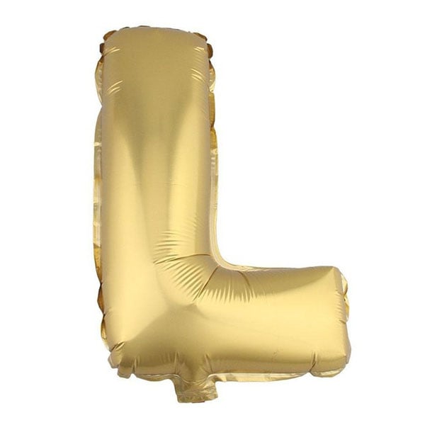 GLOBO METALICO 26 DORADO LETRA L X1 UNI - 1