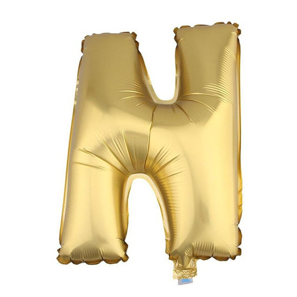 GLOBO METALICO 26 DORADO LETRA N X1 UNI - 1