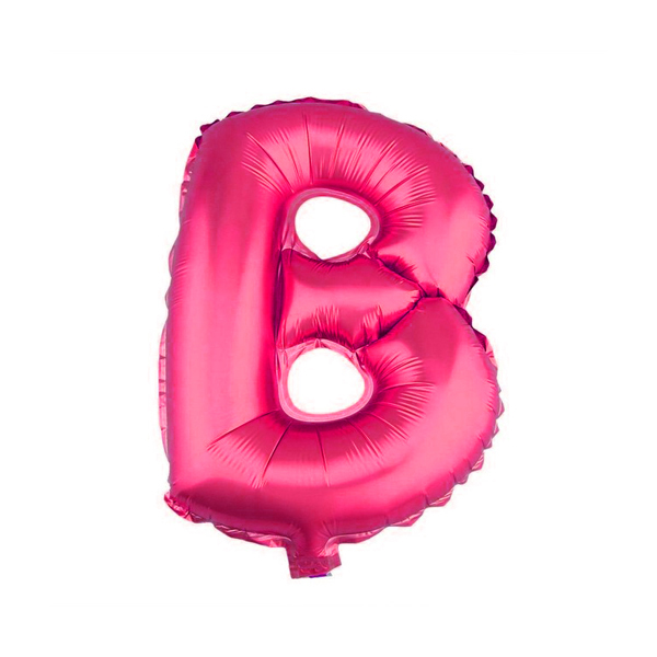 GLOBO METALICO 26 FUCSIA LETRA B X1 UNI - 1