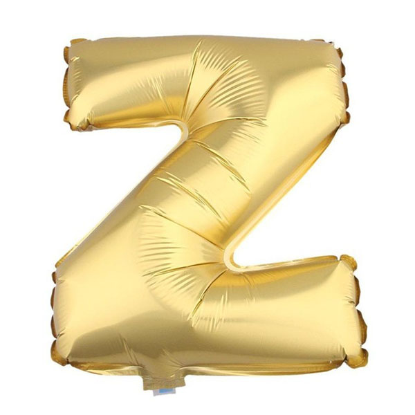 GLOBO METALICO 26 DORADO LETRA Z X1 UNI - 1