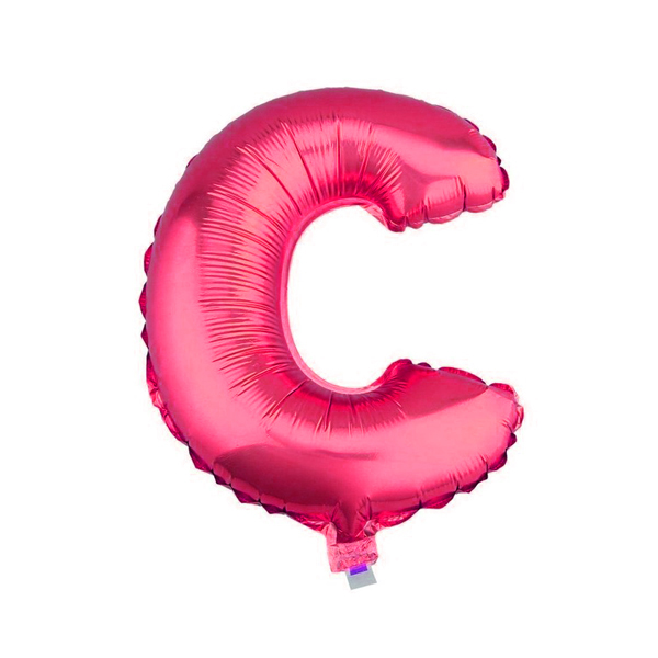 GLOBO METALICO 26 FUCSIA LETRA C X1 UNI - 1