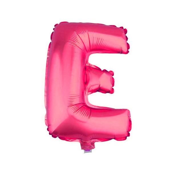GLOBO METALICO 26 FUCSIA LETRA E X1 UNI - 1