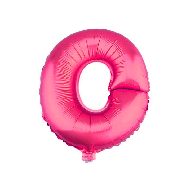 GLOBO METALICO 26 FUCSIA LETRA O X1 UNI - 1
