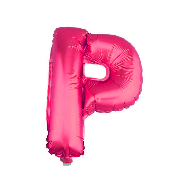 GLOBO METALICO 26 FUCSIA LETRA P X1 UNI - 1