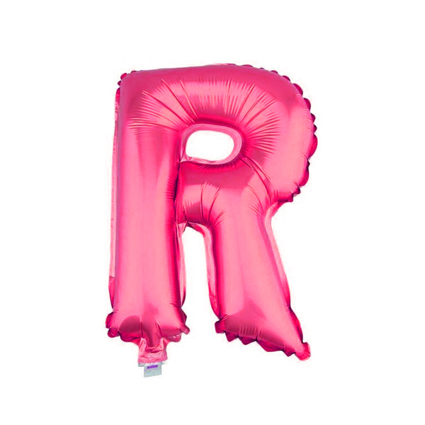 GLOBO METALICO 26 FUCSIA LETRA R X1 UNI - 1