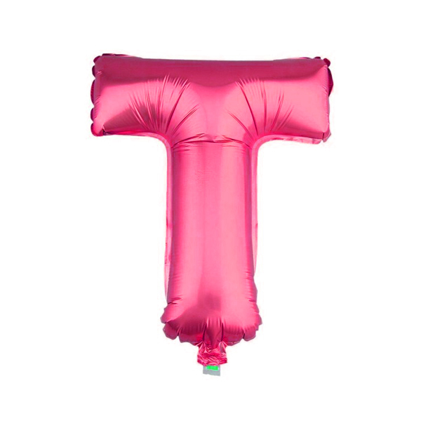 GLOBO METALICO 26 FUCSIA LETRA T X1 UNI - 1