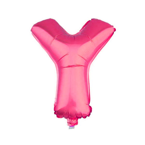GLOBO METALICO 26 FUCSIA LETRA Y X1 UNI - 1
