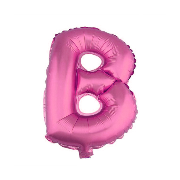 GLOBO METALICO 26 ROSADO LETRA B X1 UNI - 1
