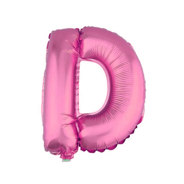 GLOBO METALICO 26 ROSADO LETRA D X1 UNI - 1