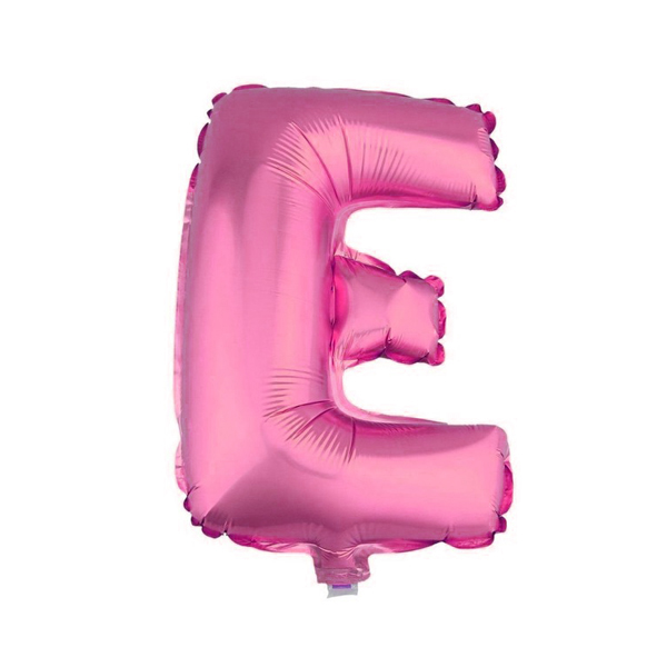 GLOBO METALICO 26 ROSADO LETRA E X1 UNI - 1