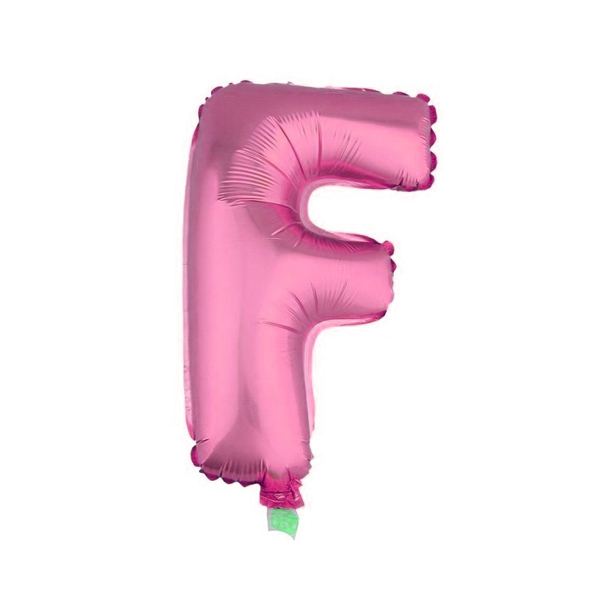 GLOBO METALICO 26 ROSADO LETRA F X1 UNI - 1