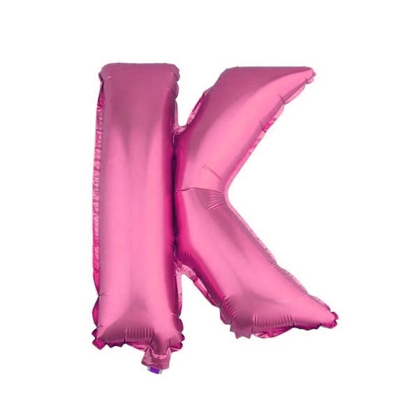 GLOBO METALICO 26 ROSADO LETRA K X1 UNI - 1