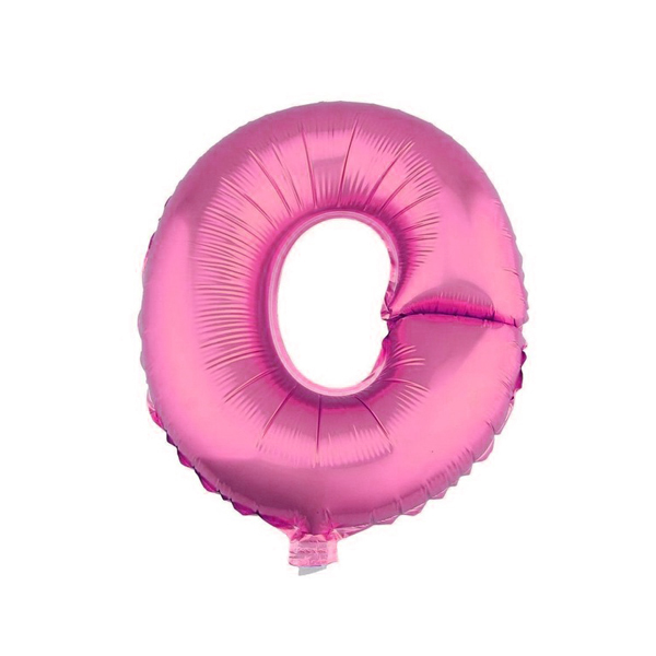 GLOBO METALICO 26 ROSADO LETRA O X1 UNI - 1