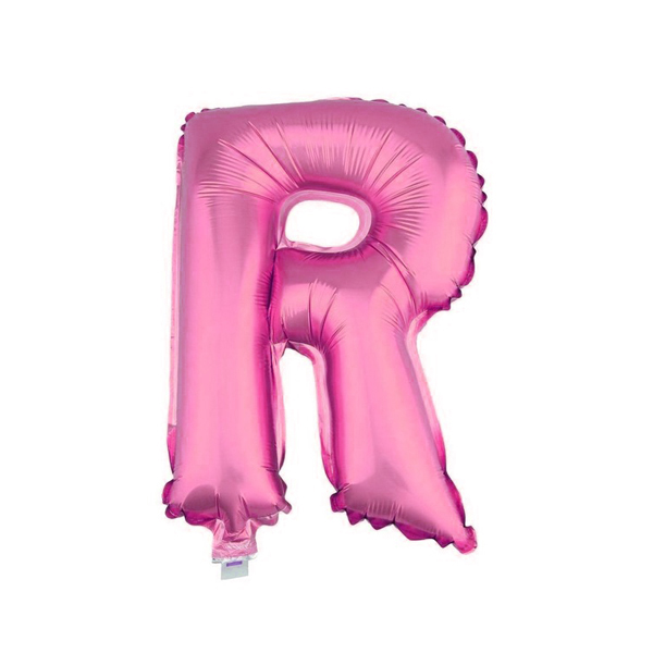 GLOBO METALICO 26 ROSADO LETRA R X1 UNI - 1