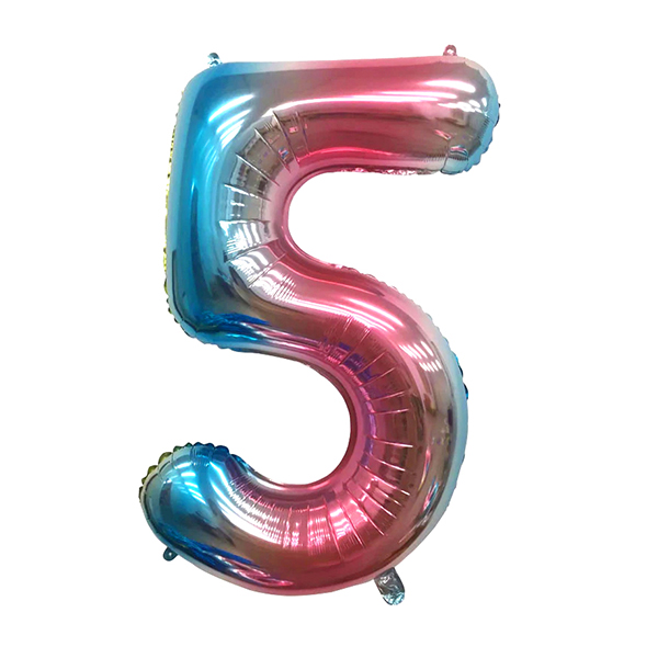 GLOBO METALICO 32 MULTICOLOR N? 5 X1 UNI - 1