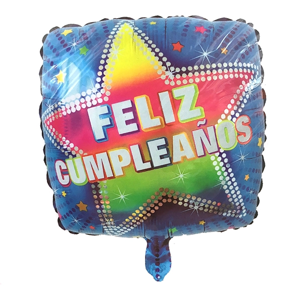 GLOBO METALICO CUADRADO F.C. ESTRELLA 18' X1 UNI - 1