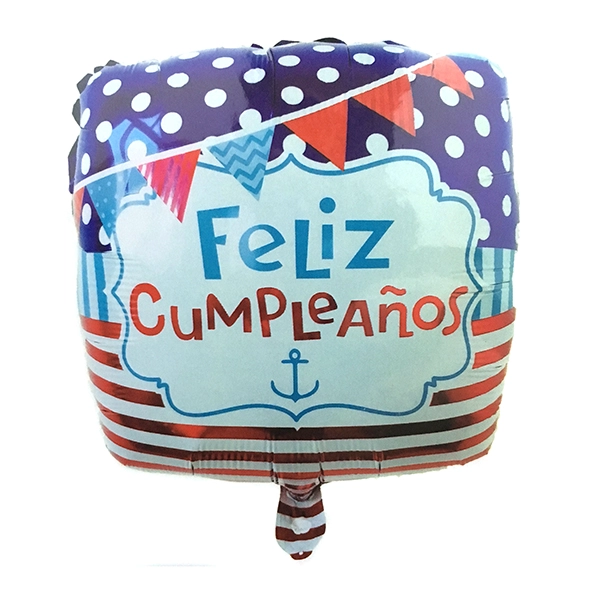 GLOBO METALICO CUADRADO F.C. MARINERO 18' X1 UNI - 1