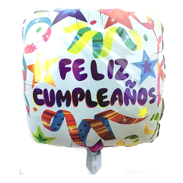 GLOBO METALICO CUADRADO F.C. SERPENTINA 18' X1 UNI - 1