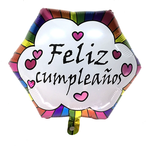 GLOBO METALICO HEXA F.C. ARCOIRIS 18' X1 UNI - 1