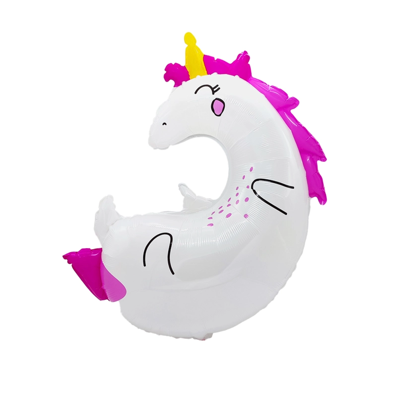 GLOBO METALICO UNICORNIO 80X92 X1 UNI - 1