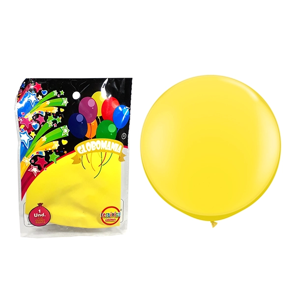 GLOBO PI?ATA R36 AMARILLO X 1 UNI - 1