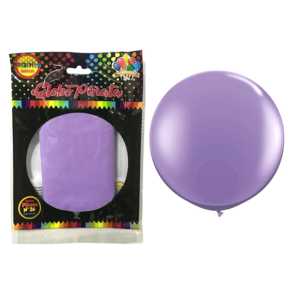 GLOBO PI?ATA R36 PASTEL MORADO X1 UNI - 1