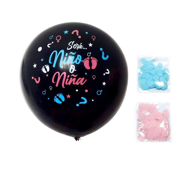 GLOBO PINATA CONFETTI R36 GENDER REVEAL X1 UNI - 1