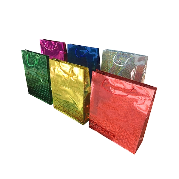 BOLSA DE REGALO HOLEO COLORES SURTIDOS 32X26 CM X12 UNI - 1