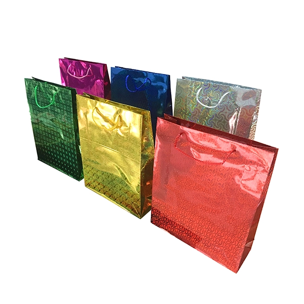 BOLSA DE REGALO HOLEO COLORES SURTIDOS 38X29 CM X12 UNI - 1