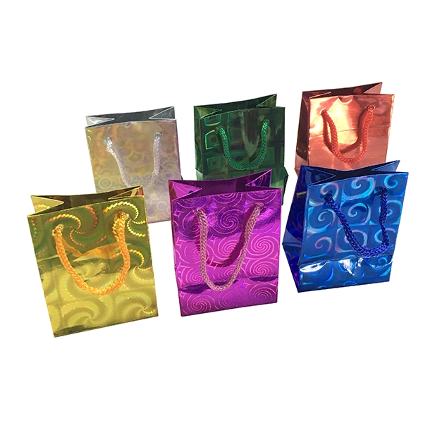 BOLSA DE REGALO HOLEO COLORES SURTIDOS 8X6 CM X12 UNI - 1
