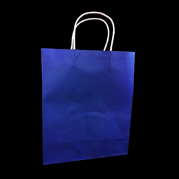 BOLSA REGALO KRAFT AZUL 25X33 X12 UNI - 1