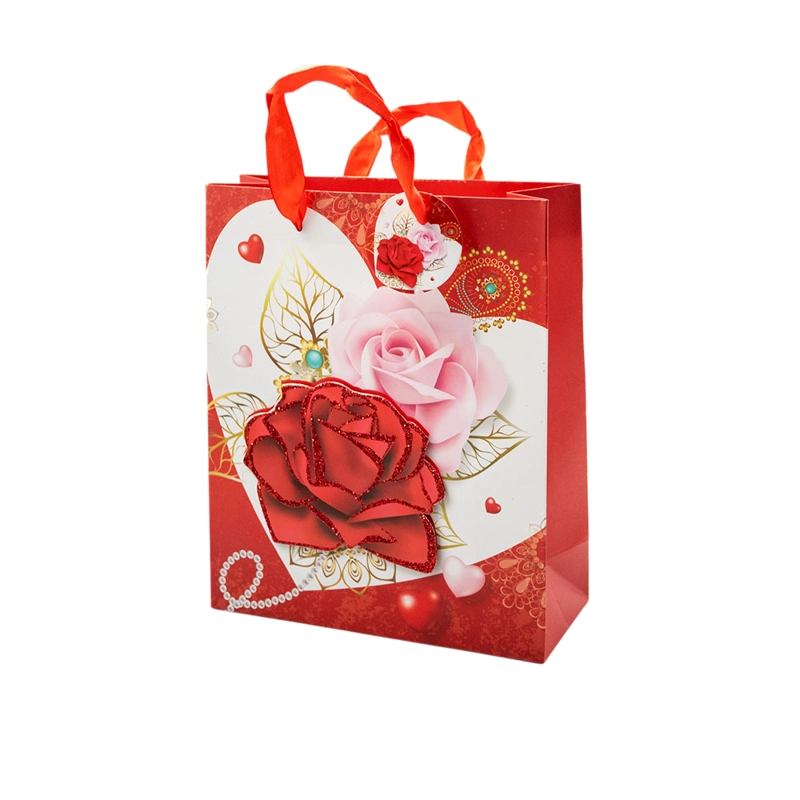 BOLSA REGALO FLOREADO 19.5X23.5 X12 UNI UNI - 1