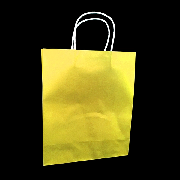 BOLSA REGALO KRAFT AMARILLO 25X33 X12 UNI - 1