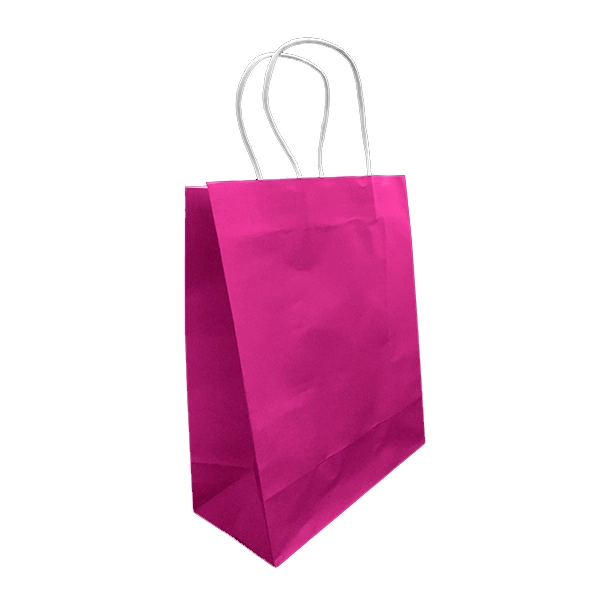 BOLSA REGALO KRAFT FUCSIA 21X27X11 X12 UNI - 1