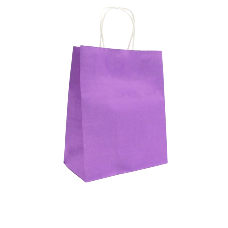 BOLSA REGALO KRAFT MORADO 21X27X11 X12 UNI - 1