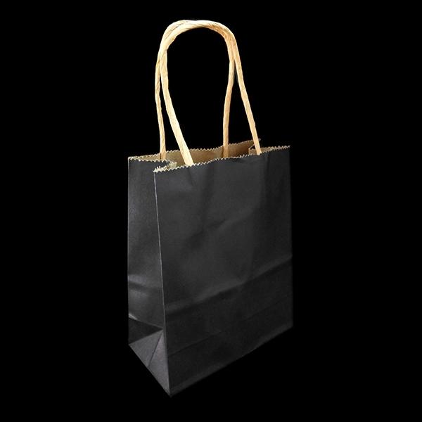 BOLSA REGALO KRAFT NEGRO 14X11.5X7 X12 UNI - 1