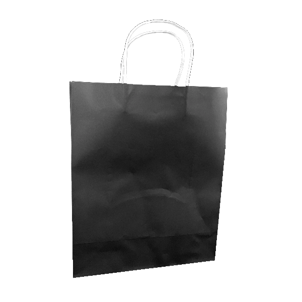 BOLSA REGALO KRAFT NEGRO 25X33 X12 UNI - 1