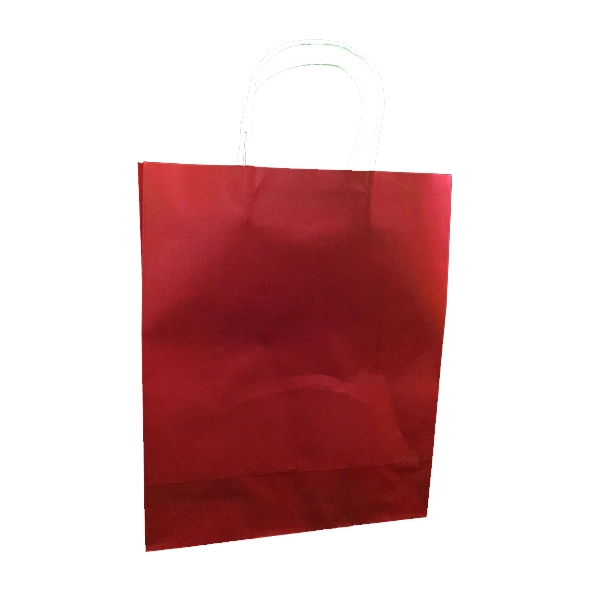 BOLSA REGALO KRAFT ROJO 25X33 X12 UNI - 1