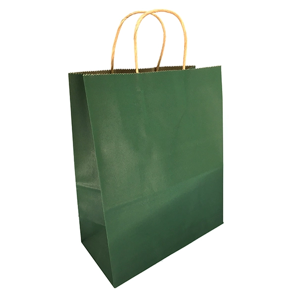 BOLSA REGALO KRAFT VERDE 21X27X11 X12 UNI - 1