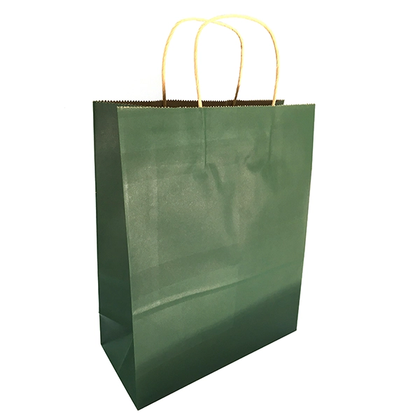 BOLSA REGALO KRAFT VERDE 25X23X12 X12 UNI - 1