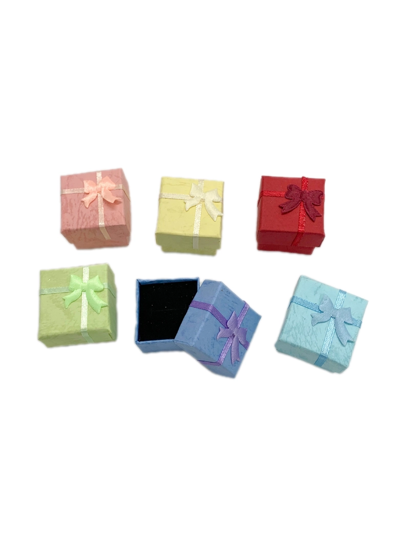 CAJA JOYAS ANILLO PASTEL 4X4CM X24 UNI - 1