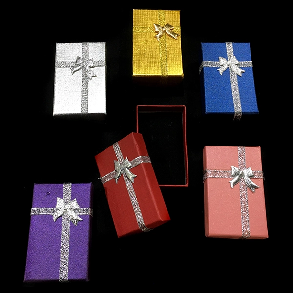 CAJA JOYAS COLORES 5X8CM X12 UNI - 1