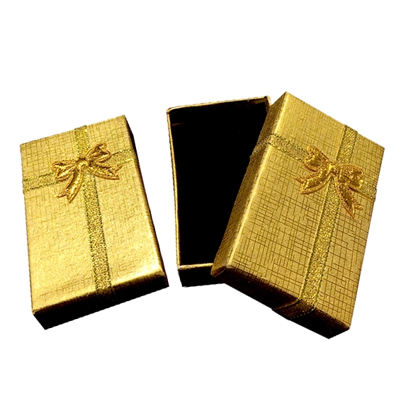 CAJA JOYAS DORADO 5X8CM X12 UNI - 1