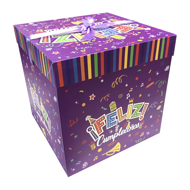 CAJA PLEGABLE F.C MORADO INTERMEDIA 25X25 X12 UNI - 1
