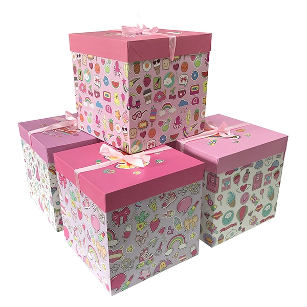 CAJA PLEGABLE NI?A INTERMEDIA 25X25 CM X12 UNI - 1