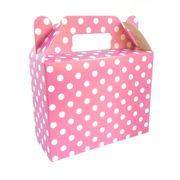 CAJA SORPRESA POLKA ROSADO X 6 PCS X1 UNI - 1
