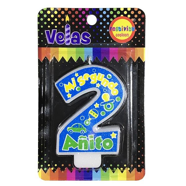 VELA MI 2DO A?ITO CELESTE X1 UNI - 1